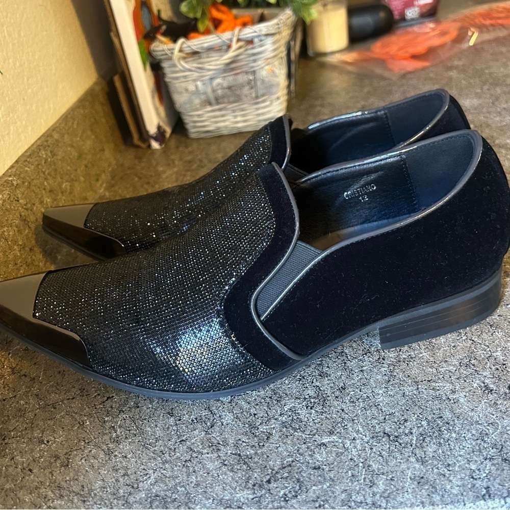 Enzo Romeo Crisiano Men Rhinestone Chrome Toe Suede
Pointy Dress Loafer 12 - Picture 2 of 15